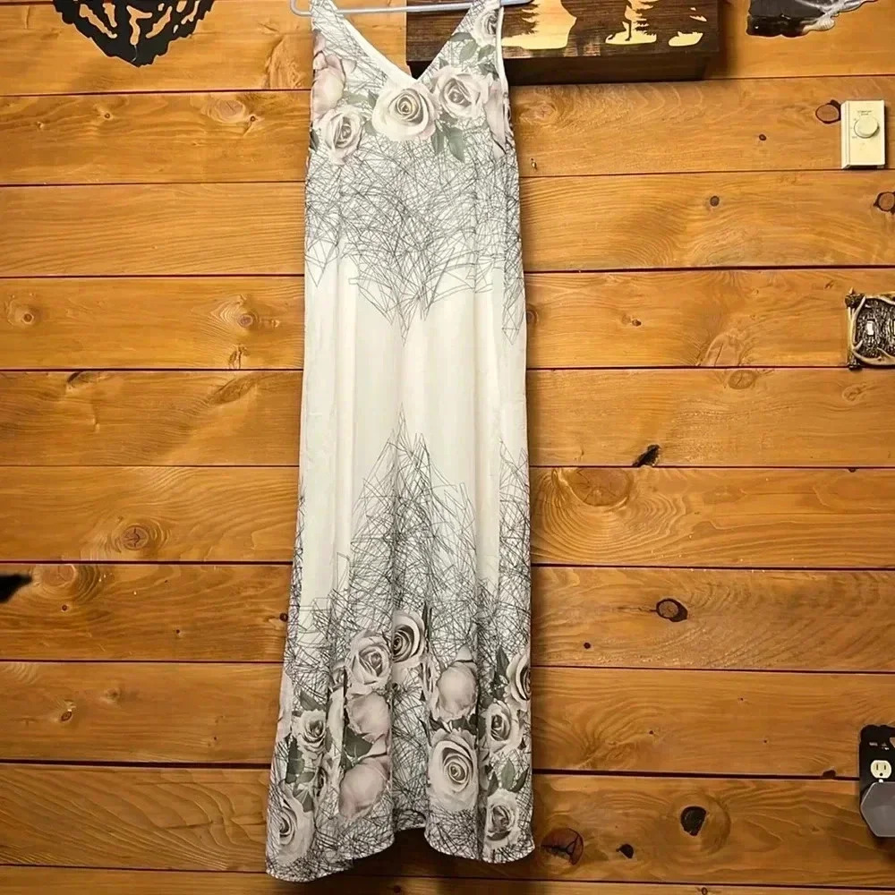 Krisa by revolve women’s floral maxi dress sleeveless‎ summer event wedding soft